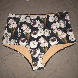 Kortnj Jeane High Waisted Swimmer Bottoms